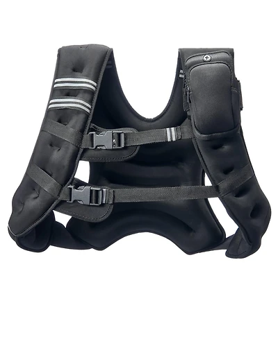 Sugfit Weighted Vest 30 Lb Adjustable Fitness Vest with Reflective Strips