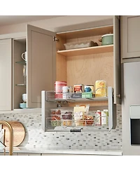 Rev-a-Shelf 36" Kitchen Pulldown Wall Cabinet Shelf System, Chrome, 5PD-36CRN