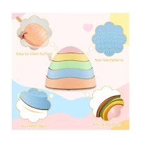 Hongge 5 Piece Kids Stepping Stones Set with Storage Bag