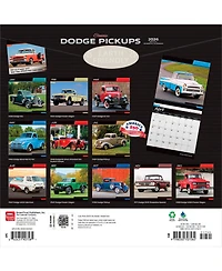 BrownTrout Classic Dodge Pickups 2026 Monthly Wall Calendar, 12" x 24", Hanging, Foil-Stamped Cover, Plastic-Free