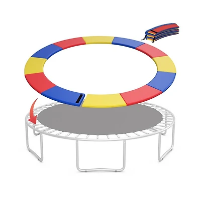 Hongge 16 Foot Trampoline Replacement Safety Pad with Fixing Straps