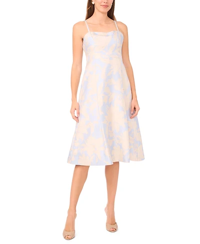 Msk Women's Spaghetti Strap Square Neck Dress