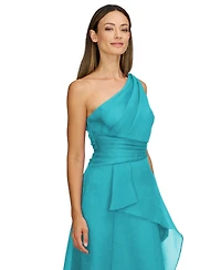 Js Collections Women's Seraphina Organza One-Shoulder Evening Gown