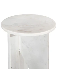 Grace 20" Marble Round Accent Table