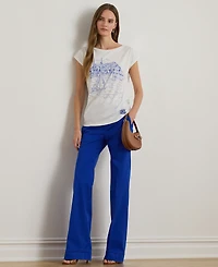 Lauren Ralph Petite Graphic Short-Sleeve T-Shirt