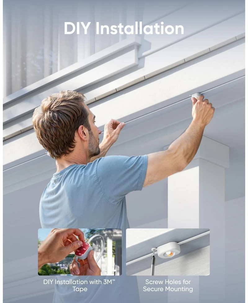 eufy Permanent Outdoor Lights E22, 100ft with 60 Triple-led Lights