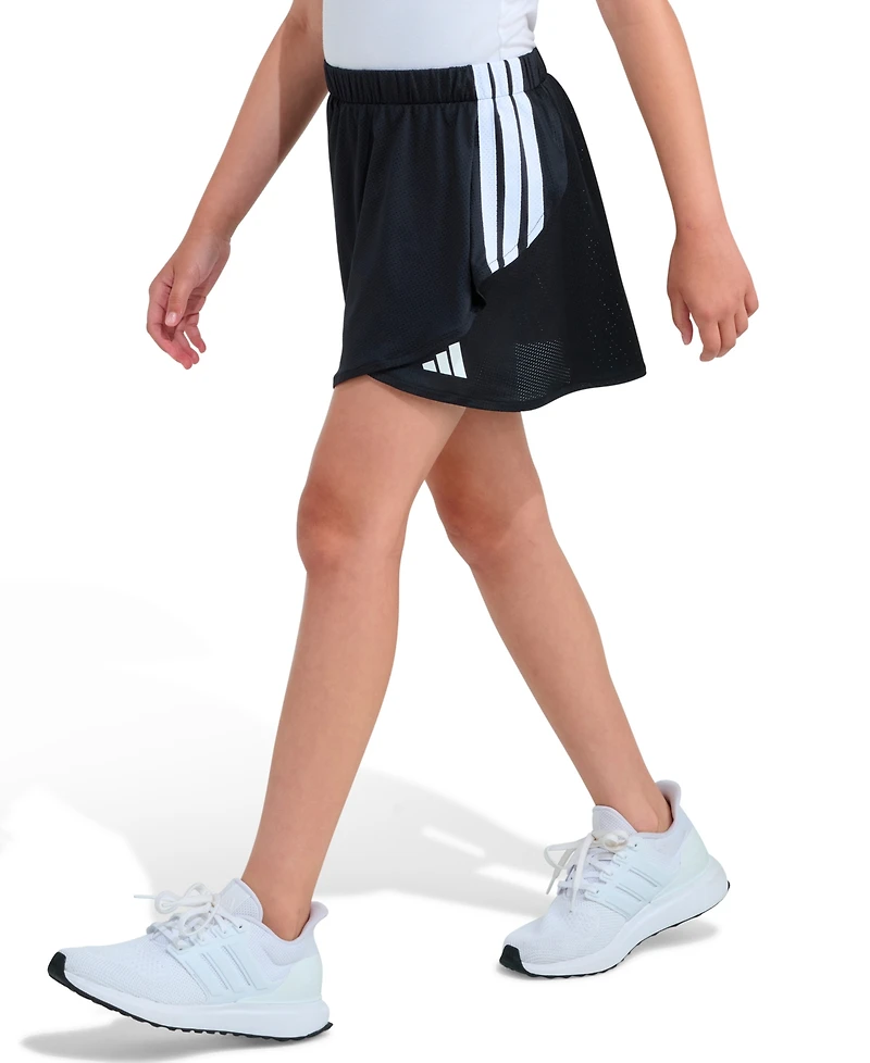 adidas Girls' 8-16 Elastic Waistband Faux Wrapped Skort