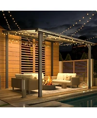 Aecojoy 10'x8' Wall Mounted Gazebos Pergola