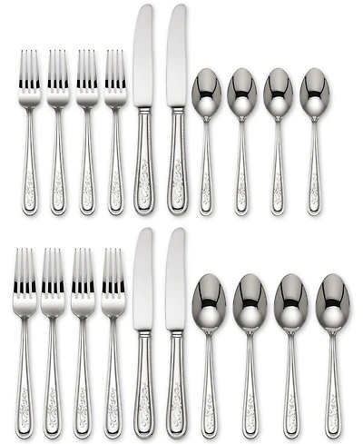 Lenox Opal Innocence 20 Pc Flatware Set, Service for 4
