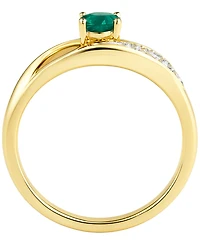 Macy's Lab Grown Multi Gemstone Ring Sterling Silver (also 14k Gold Over Silver)