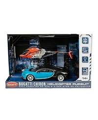 World Tech Toys Bugatti Chiron 1:14 3.5 Channel Gyro Helicopter Pursuit Set