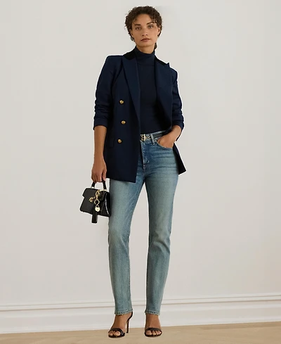Lauren Ralph Women's High-Rise Straight Ankle Jeans