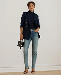 Lauren Ralph Women's High-Rise Straight Ankle Jeans