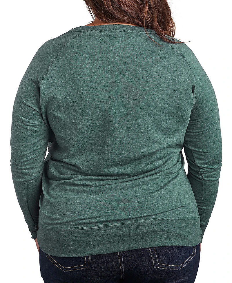 Hybrid Apparel Plus Stay For The Apres Word Art Long sleeve T-shirt