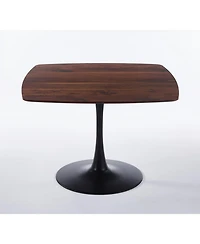 Streamdale Furniture 42" Mid-Century Modern Tulip Dining Table with Metal Base