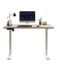 Streamdale Furniture Electric Standing Desk Height Adjustable 47" Oak