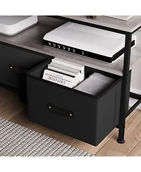 gaomon Tv Stand for Living Room, Dresser-Style Tv Stand with 2 Drawers, Compact Entertainment Center with Storage Options