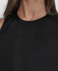 Dkny Jeans Women's Sleeveless Rhinestone Button Bubble Top