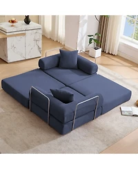 Streamdale Furniture Modular Couch Sofa Bed for Apartment, Convertible Sofa Bed, Blue