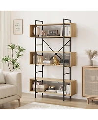 Gaomon 71.3" 6-Tier Bookshelf, Tall Industrial Bookcase with Open Display & Storage Organizer for Home Office