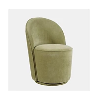 Jofran Landon Mid-Century Modern Upholstered Swivel Dining Chair (Set of 2