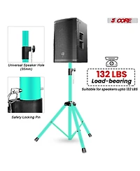 5 Core Speaker Stand Adjustable Pa Dj Tripod Mount Heavy Duty