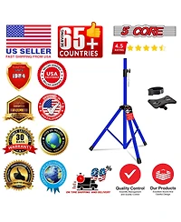 5 Core Speaker Stand Adjustable Pa Dj Tripod Mount Heavy Duty