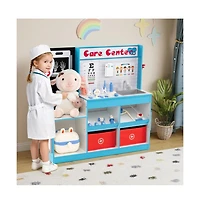 Hongge Kids Medical Center Playset with Doctor Tools and Interactive Clinic Features