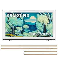 Samsung QN65LS03FAFXZA 65" The Frame Qled 4K Art Mode Smart Tv with a Vg-SCFF65TKBZA Customizable Bezel - Modern Teak (2025)