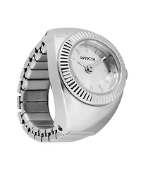 Invicta Women's 48946 Mini Ring Watch Quartz 2 Hand Silver Dial Watch
