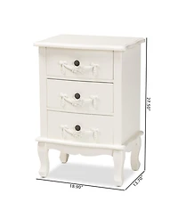 Furniture Callen 13.7" Wood Traditional Finished End Table