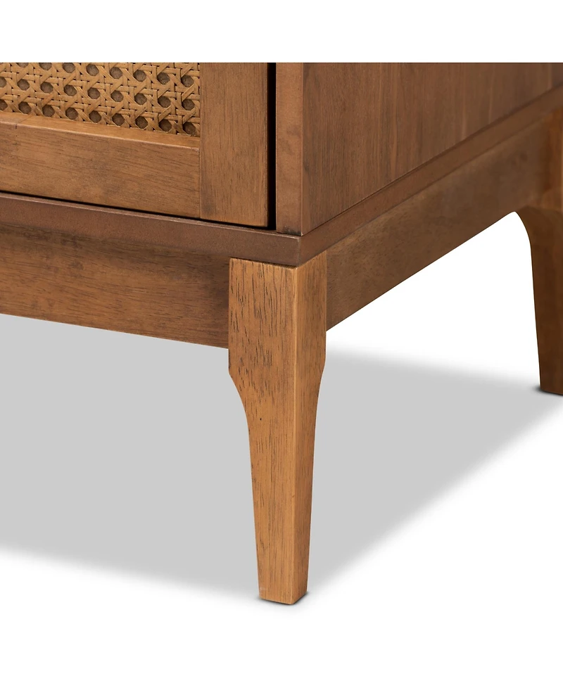 Baxton Studio Ramiel 47.2 Rattan Mid-Century Dresser