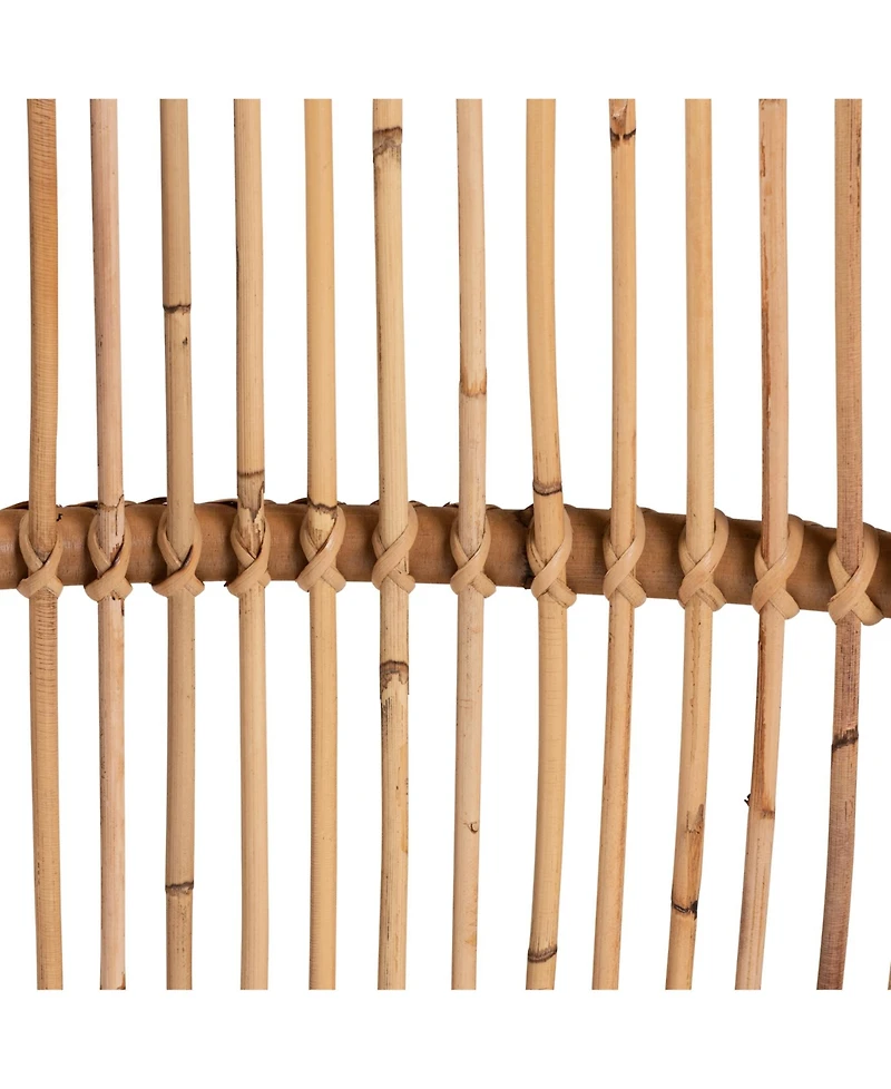 Furniture Lamaria 22.4" Rattan Bohemian Footstool