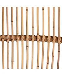 Furniture Lamaria 22.4" Rattan Bohemian Footstool