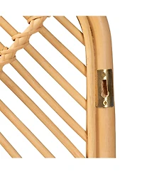 Furniture Sakina 2" Rattan Bohemian Queen Wall-mount Headboard