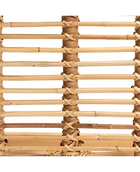 Furniture Elgon 13.2" Rattan Bohemian Counter Stool