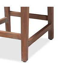 Furniture Heyna 24" Wood Mid-Century Counter Stool