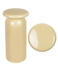 Jonathan Y 22.75" Metal Mid-Century Modern Sleek Cylinder Drink Table and Decorative End