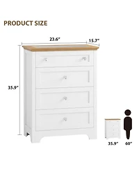 Gaomon Drawer Dresser with Led Light