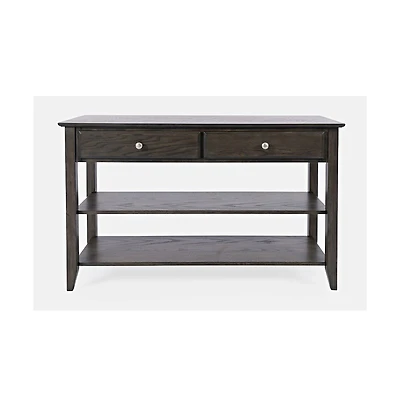 Jofran Modern Espresso Traditional 48" Sofa Console Table with Two Drawers