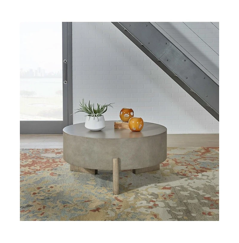 Liberty Furniture Affinity Round Cocktail Table for Living Room