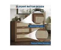 gaomon 53" Rattan Dresser for Bedroom