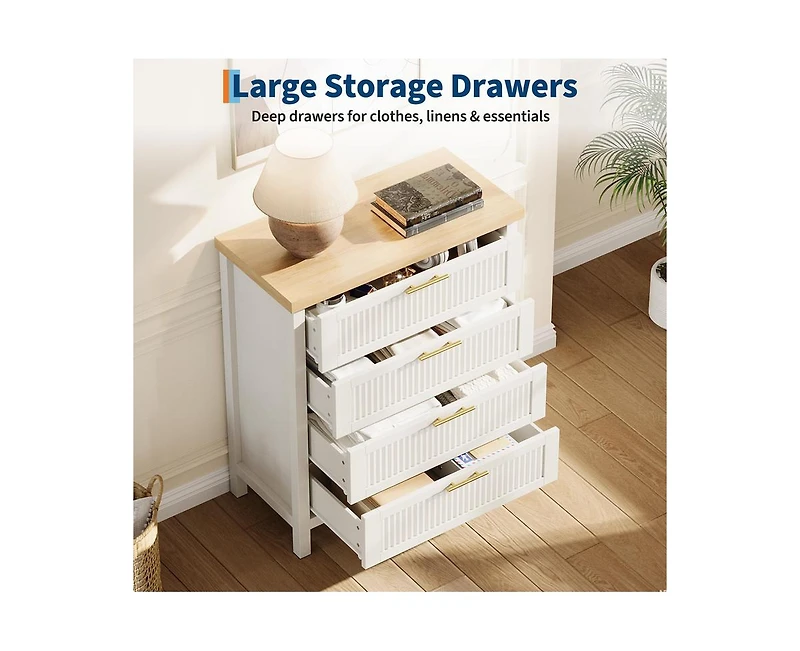 gaomon Fluted Dresser for Bedroom