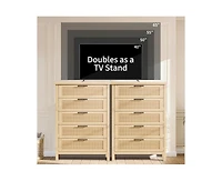 Gaomon Fluted Dresser for Bedroom with Drawers