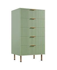 Gaomon Fluted Drawer Storage Dresser