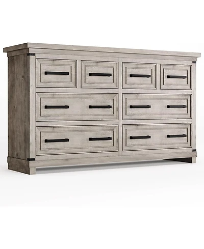 gaomon Modern Bedroom Dresser and Tv Stand for 55" Tv, 8-Drawer Clothes Organizer with Easy-Pull Handles for Living Room, Kitchen, or Hallway