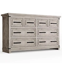 gaomon Modern Bedroom Dresser and Tv Stand for 55" Tv, 8-Drawer Clothes Organizer with Easy-Pull Handles for Living Room, Kitchen, or Hallway