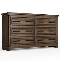 gaomon Modern 6-Drawer Bedroom Tv Cabinet, Wide Storage Dresser for Clothes Organization in Living Room, Dining Room, or Hallway