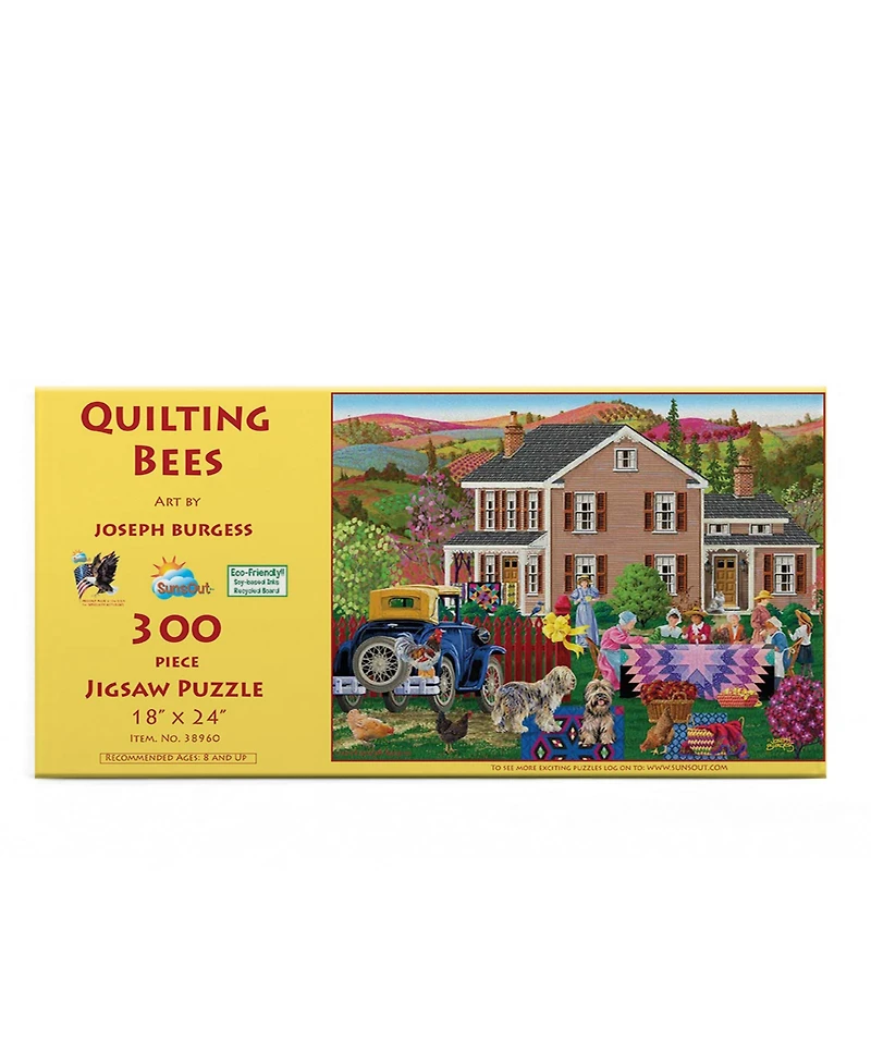 SunsOut Quilting Bees 300 piece Jigsaw Puzzle for Adults