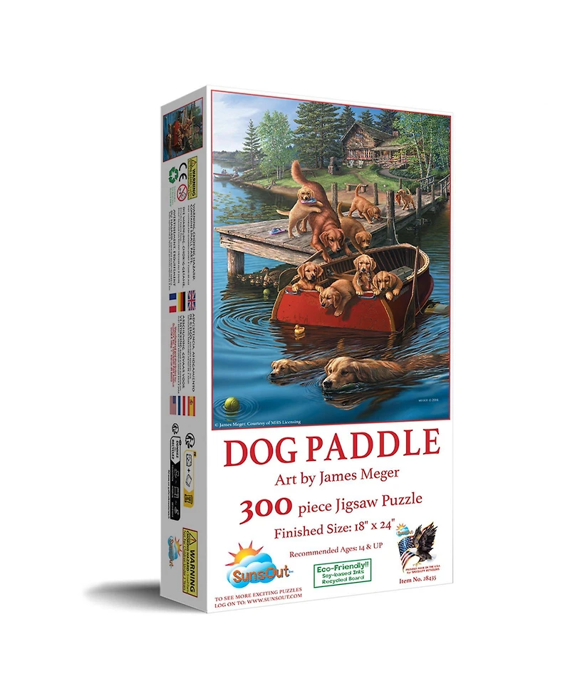 SunsOut Dog Paddle 300 piece Jigsaw Puzzle for Adults
